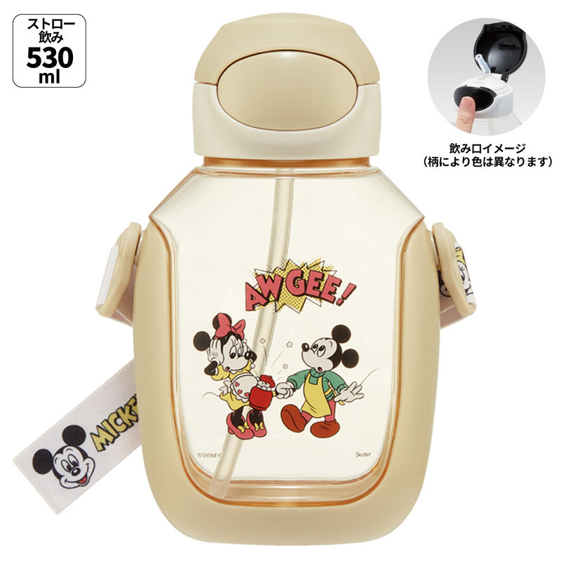 스케이터 미키 앤 프렌즈 쿠킹 캐릭터 원푸쉬 스트로 보틀 530ml PDSH6DX - 주방·식기 - 하카타몰