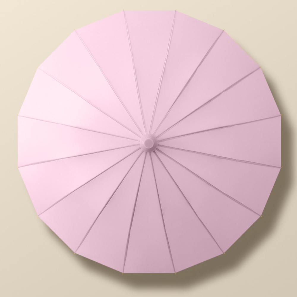 파스텔 물받이 장우산 자동 자바라 튼튼한 빗물받이 우산 - 상세 이미지 5