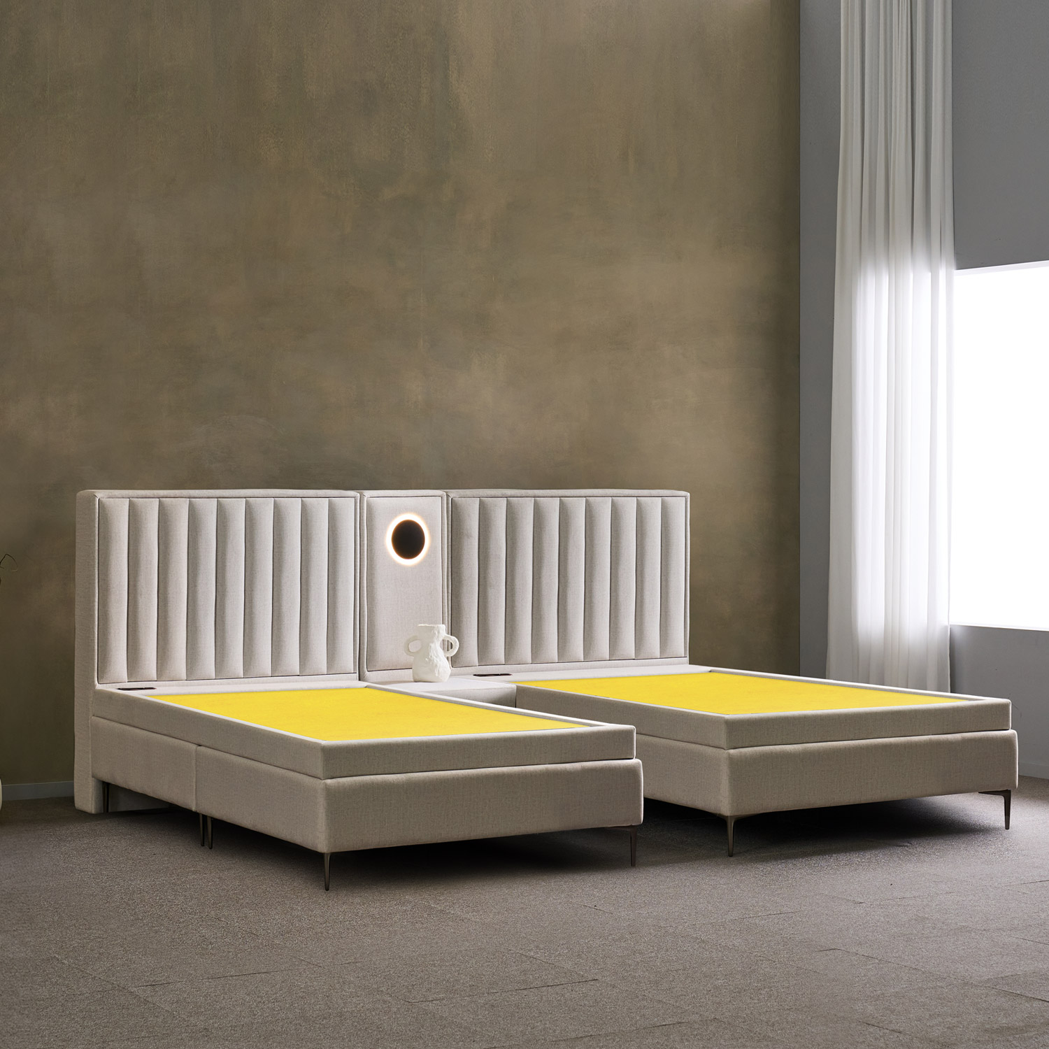 가보건강침대 황토 밀양흙침대 세라믹볼 돌침대 호텔식 슈퍼싱글 트윈 SS레오네SE(패널세트별도)