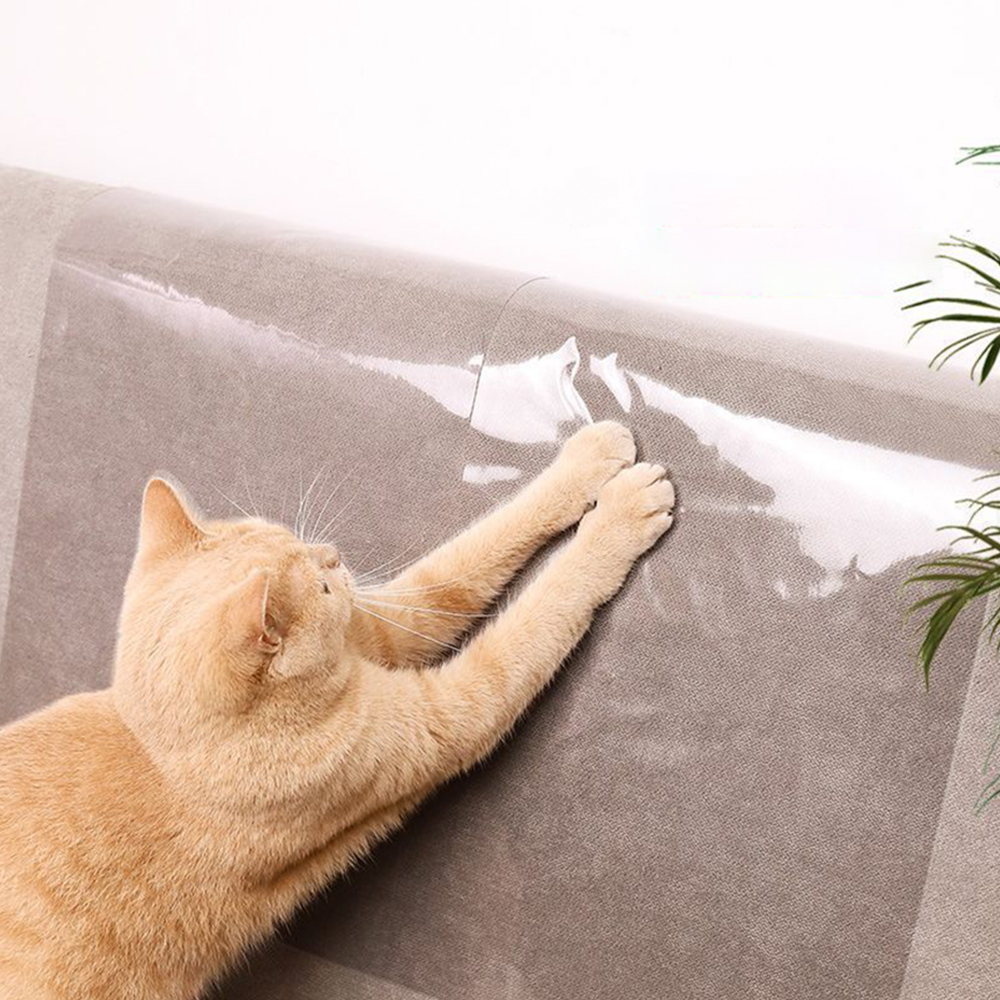 뽈뽈 DIY 고양이 스크래처 방지 매트 집 가구 쇼파 스크래칭 보호필름 4매 - 메인 이미지