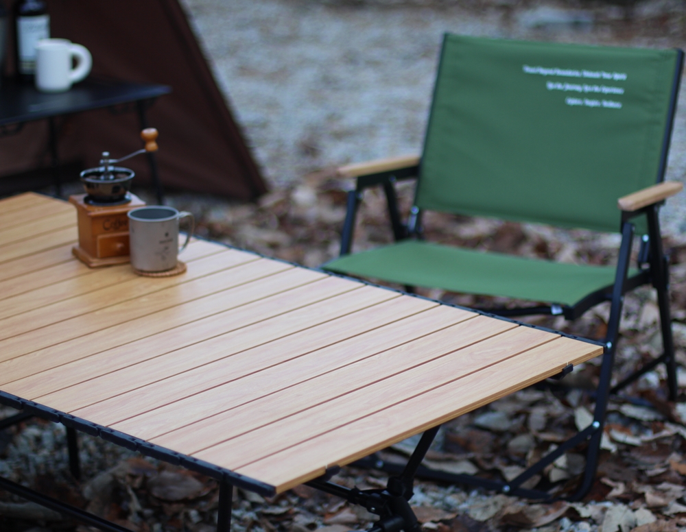 레드코코 캠핑 롤테이블 접이식 경량 테이블 높이조절 좌식 대형 120cm 블랙