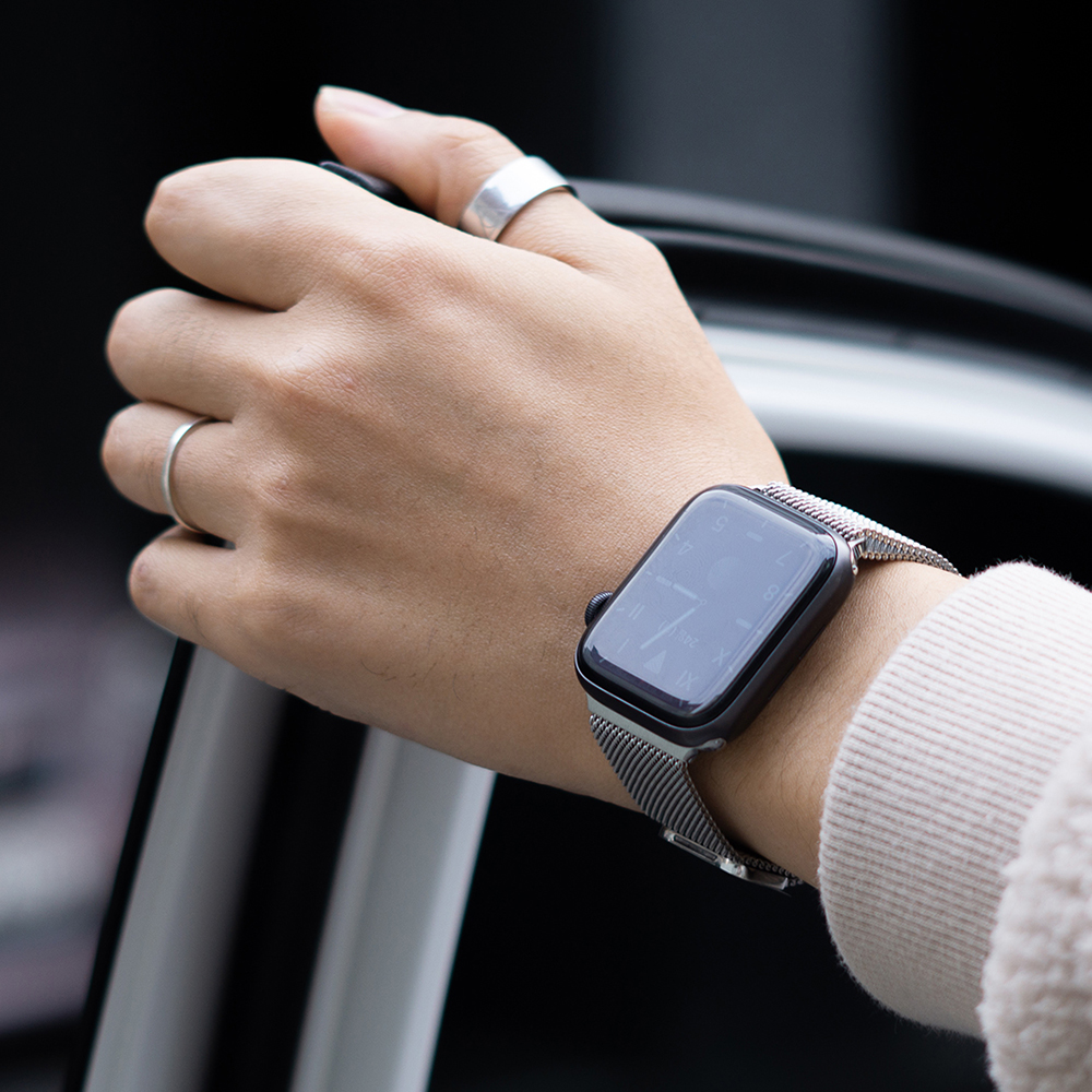 웨어플래닛 애플워치 메탈 밀레니즈 루프 스트랩 8 7 6 SE 2 울트라 호환 슬림 실리콘 밴드 줄 시계줄 줄질 애플워치9 울트라 10 호환 스트랩