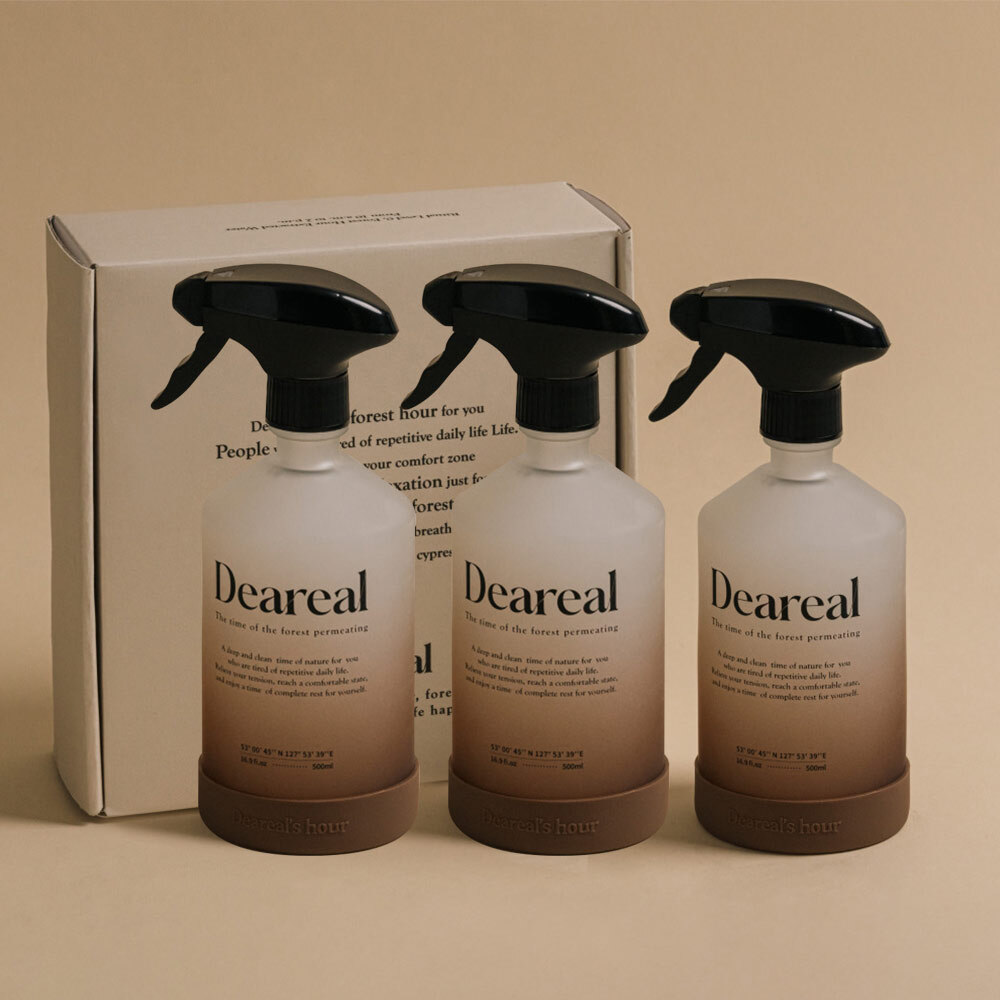 디어리얼 편백오일수 500ml 3개입 섬유향수 탈취 스프레이
