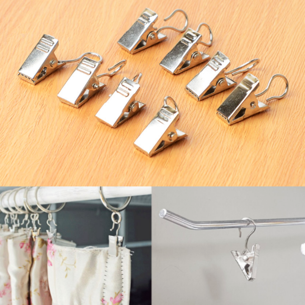 미니커튼링집게8P 고리네트망걸이형집게 톱니형소품후크