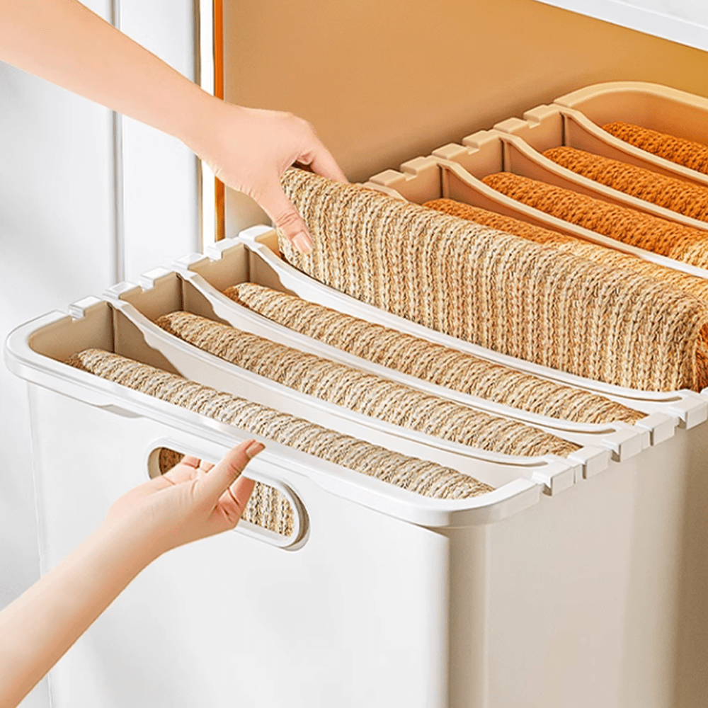 칸칸이 칸막이 옷장 플라스틱 투명 리빙박스 펜트리 서랍 옷 정리함 수납함 33cm