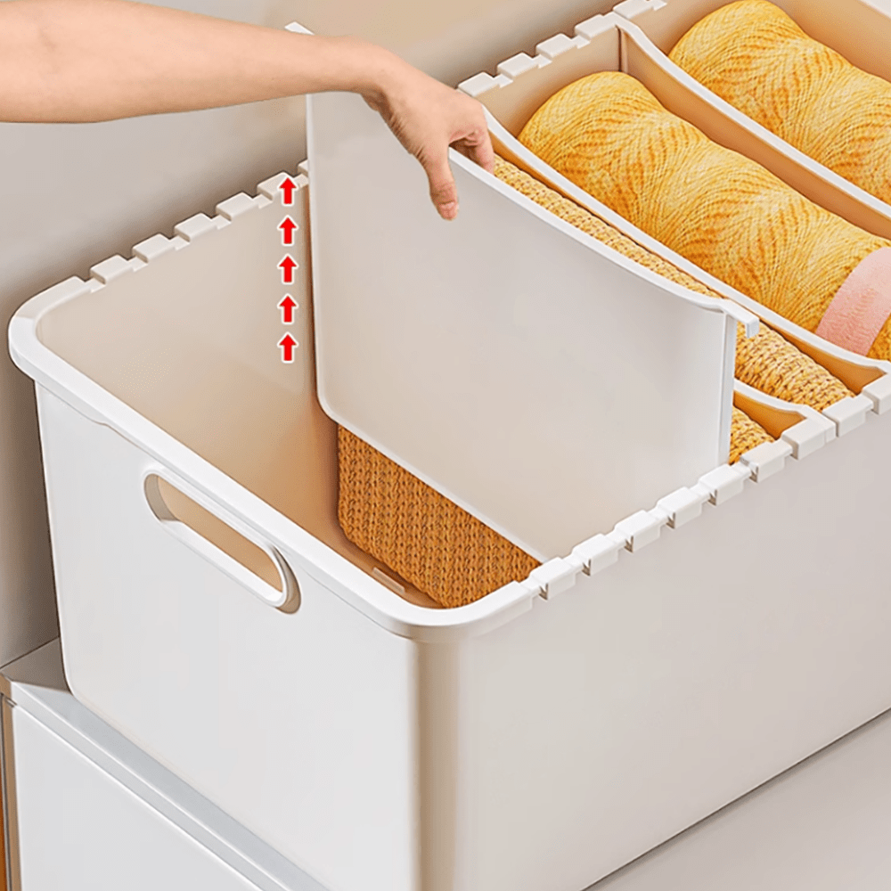 칸칸이 칸막이 옷장 플라스틱 투명 리빙박스 펜트리 서랍 옷 정리함 수납함 33cm