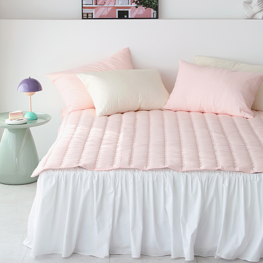 모달 봄이랑가을이랑 텐셀모달100 고정밴드 미끄럼방지 10cm 더 넉넉한 밴딩 누빔 침대패드