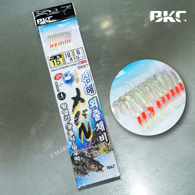 백경 볼락 열기 카드 채비 10본 15-10-6 BK-112