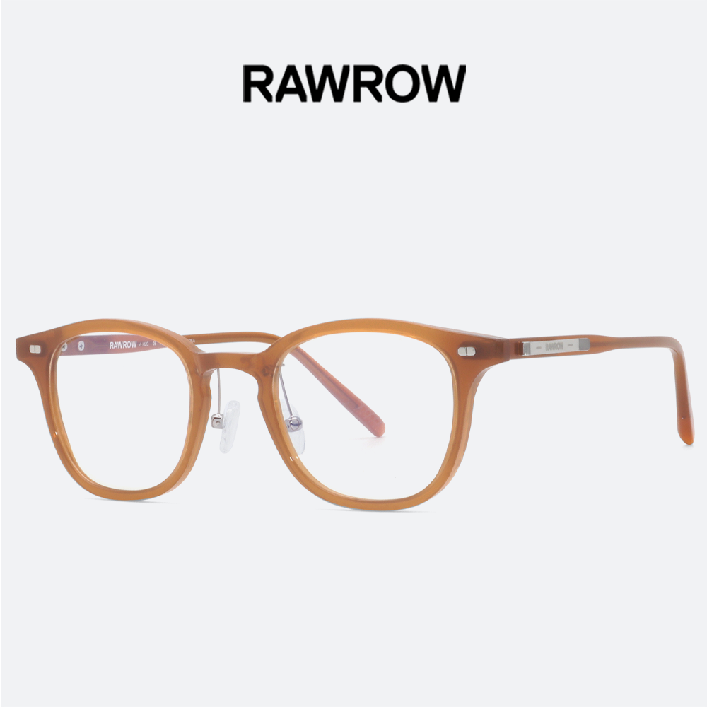 로우로우 안경 R EYE 484 BROWN 여자 남자 스퀘어 뿔테 - 상세 이미지 5