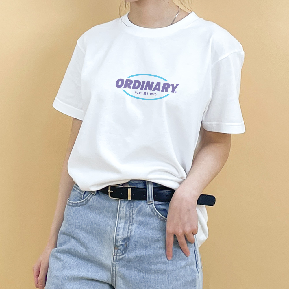 여자 반팔 롱 면 이너 박스티 여름 17수 오버핏 티셔츠 이미지 3