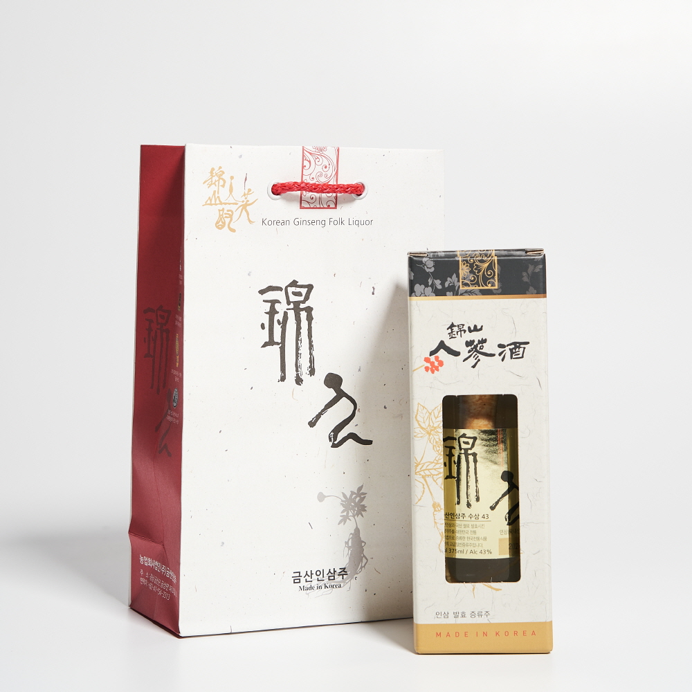 금산인삼주 수삼 43도 375ml 김창수 명인(케이스, 쇼핑백 포함) - 상세 이미지 4