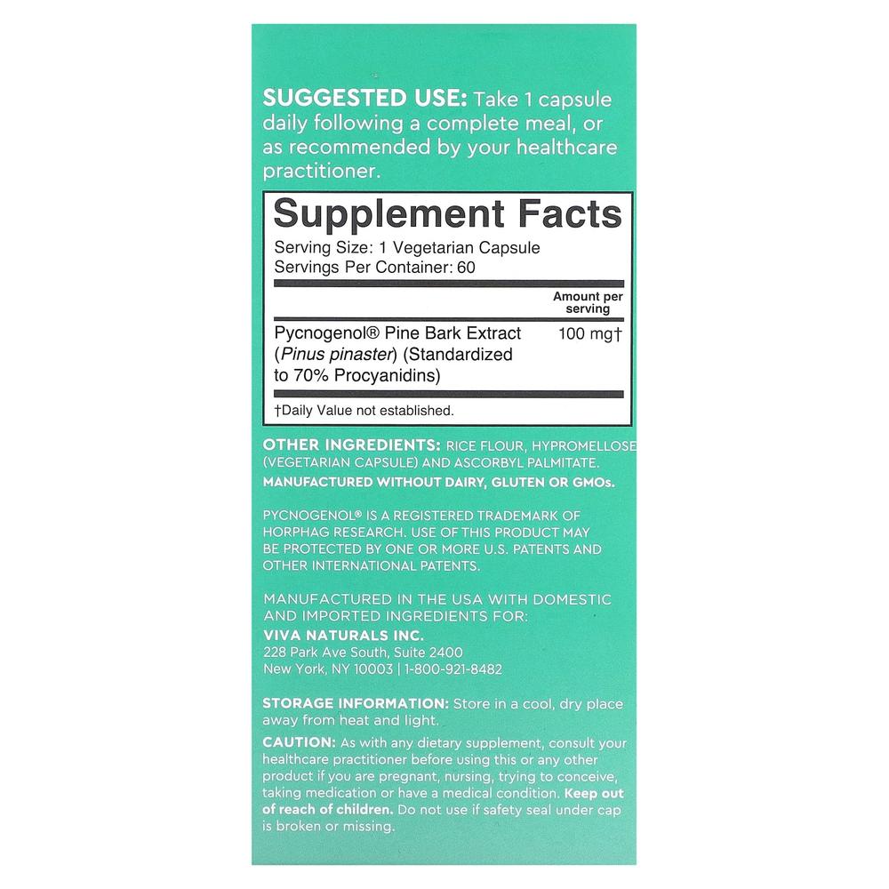 라이브네츄럴 피크노제놀 100mg 피크제놀 프랑스 해송 60정 - 상세 이미지 2
