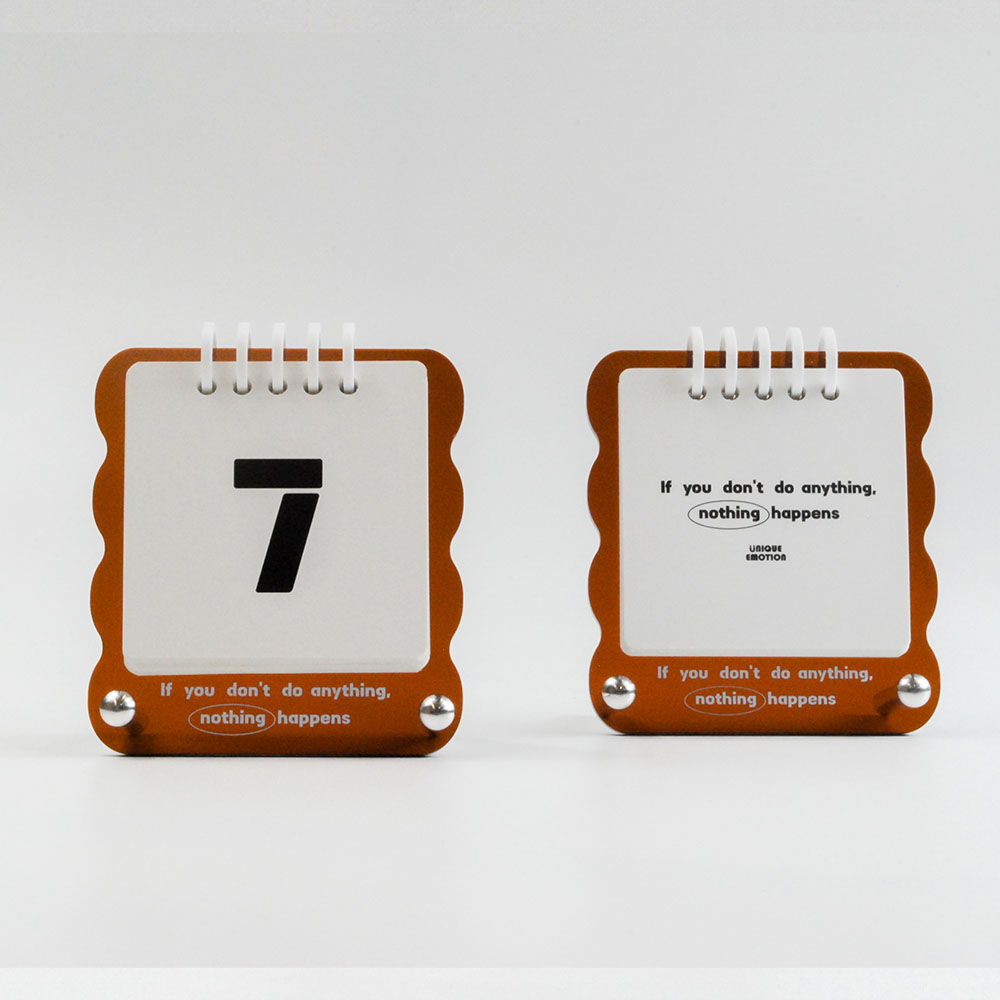 일력 2026년 아크릴 데스크테리어 만년 미니 달력 데스크캘린더 탁상 달력 두잇데이즈 이미지 3