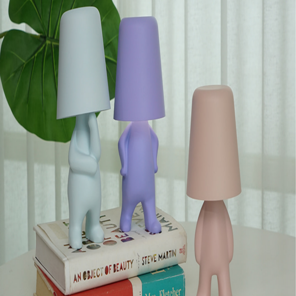 KC LED 무선 터치 귀여운 침대 단스탠드 무드등 조명 퍼플 이미지 7