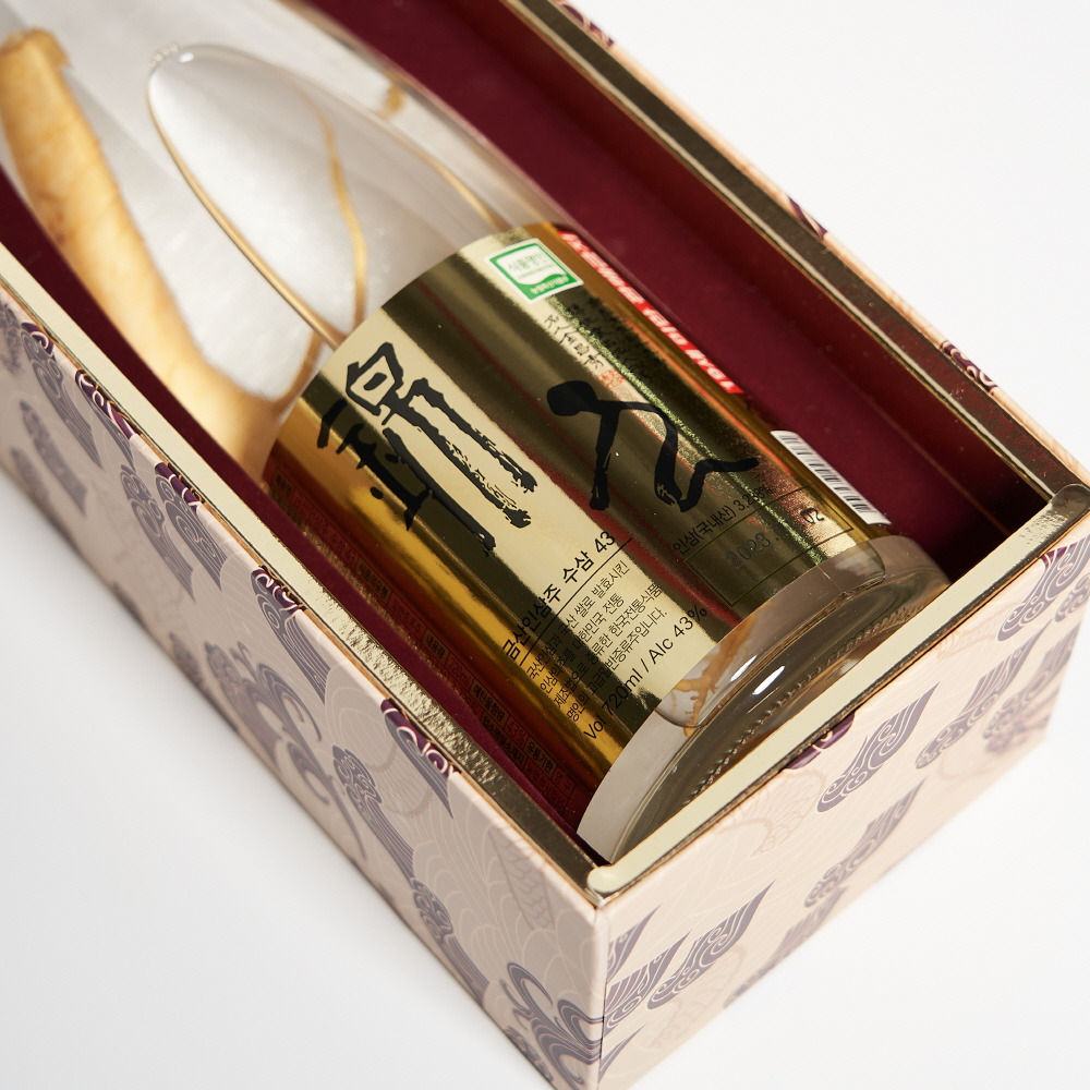 금산인삼주 수삼 43도 720ml 김창수 명인(케이스, 쇼핑백 포함) - 상세 이미지 3
