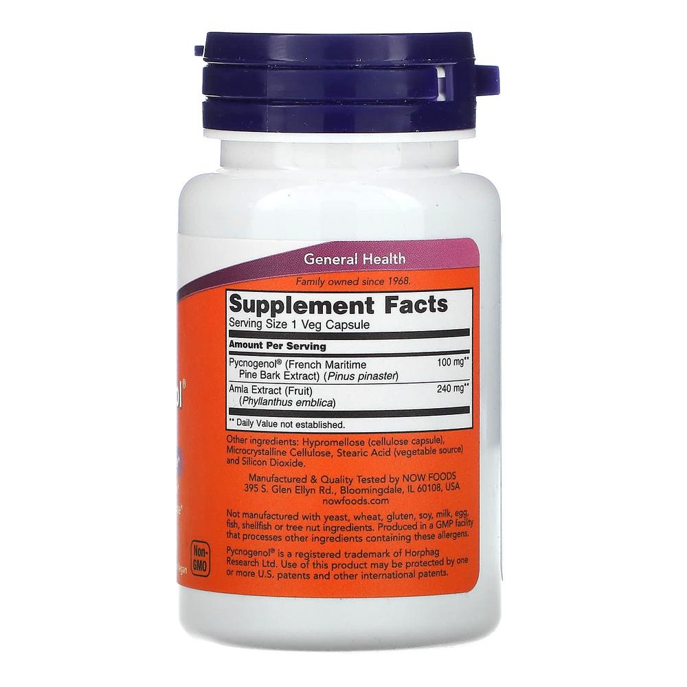 나우 피크노제놀 프랑스 해송 소나무 껍질 추출물  100mg Pycnogenol 60정 (2개) - 상세 이미지 3