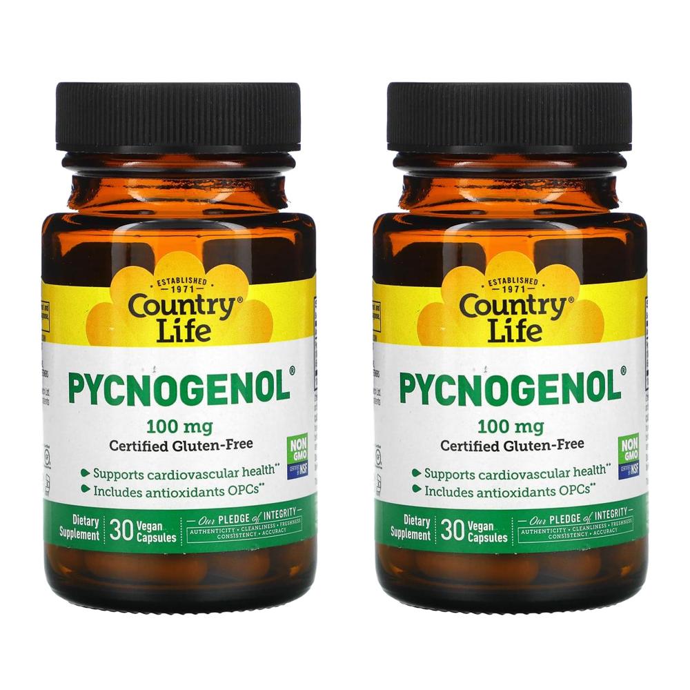 컨트리라이프 피크노제놀 100mg 피크제놀 30정 (2개) - 상품 이미지