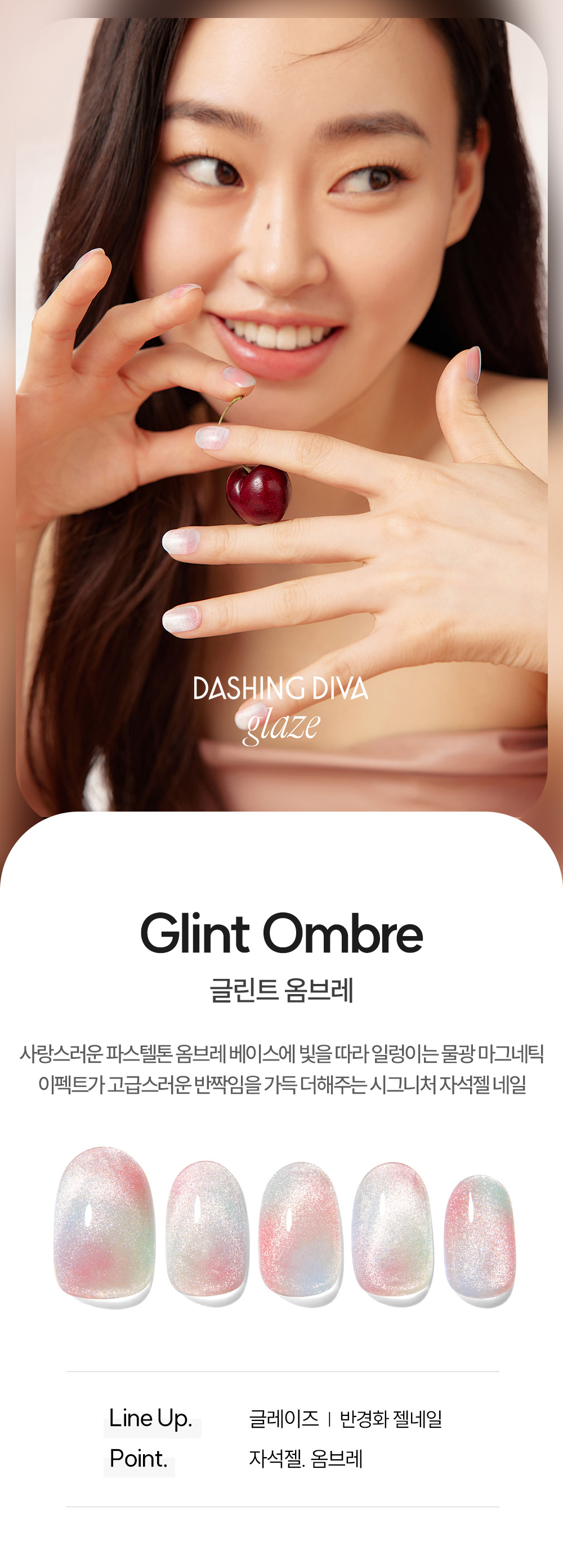 Dashing Diva Glaze Glint Ombre Press-On Gel Nails