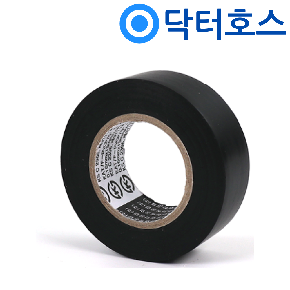 닥터호스 검정 절연 고무테이프 세탁기 배수구 연결 부위 밀봉 - 상품 이미지