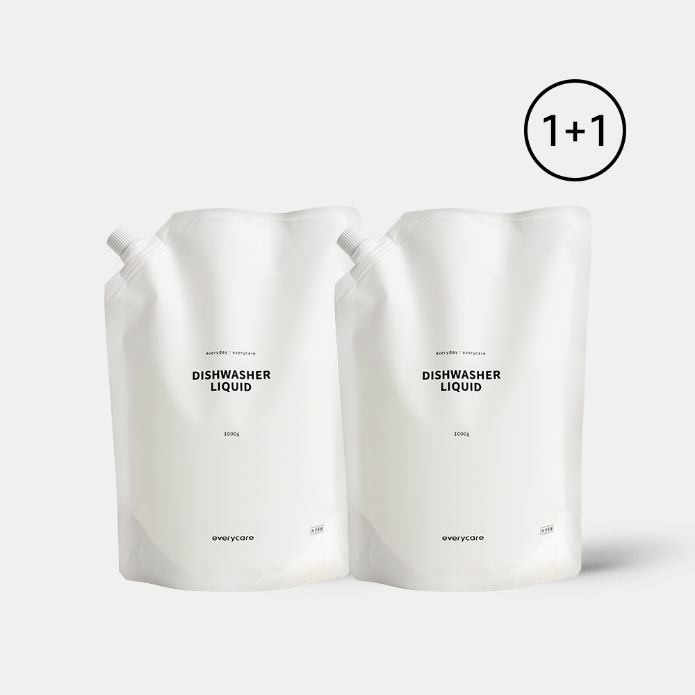 1+1 에브리케어 식기세척기세제 리필 1000ml