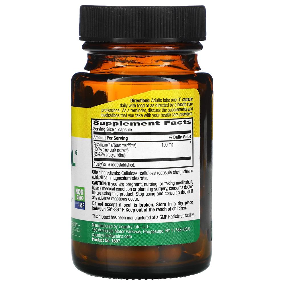 컨트리라이프 피크노제놀 100mg 피크제놀 30정 - 상세 이미지 2