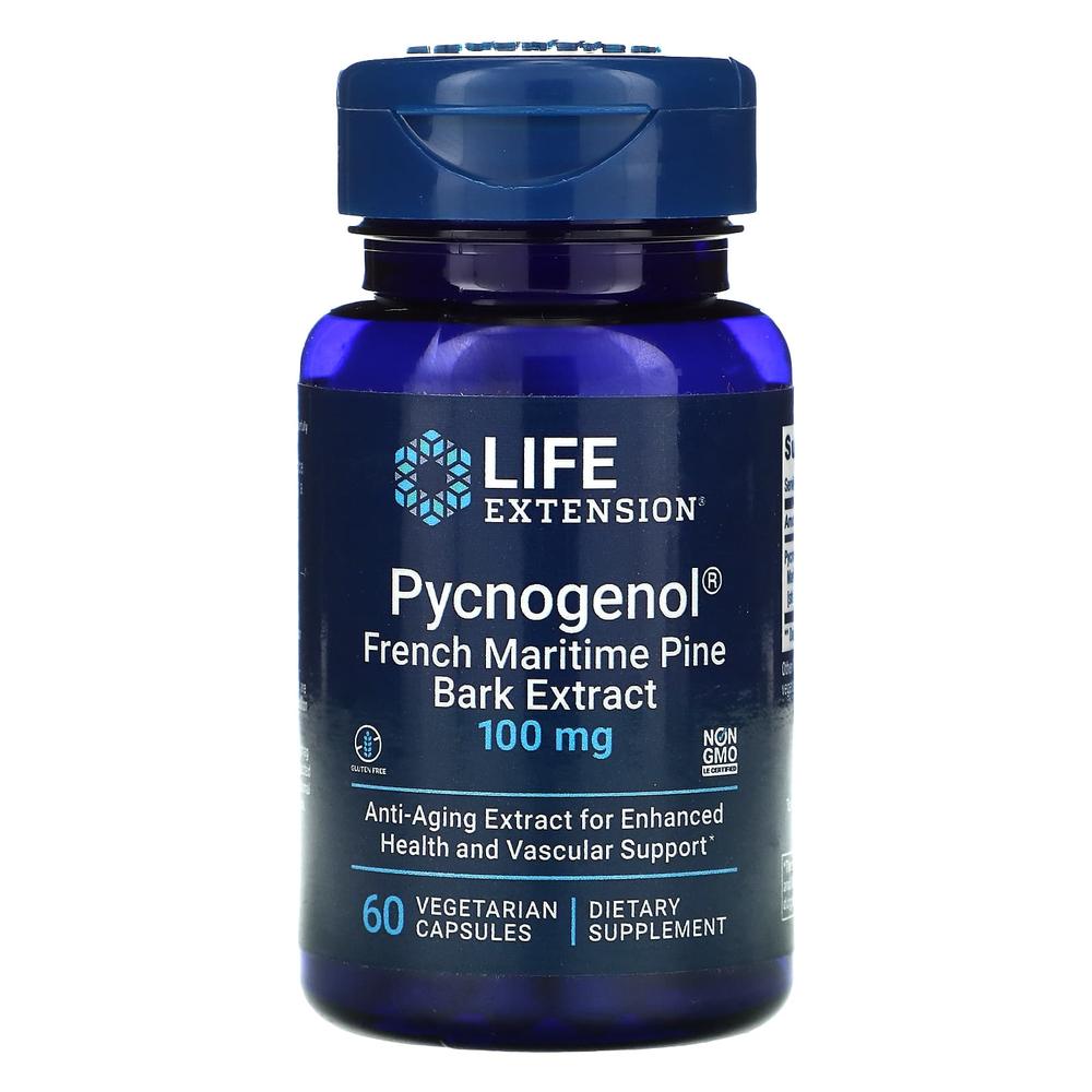 라이프익스텐션 피크노제놀 100mg 피크제놀 프랑스 해송나무 60정 - 상품 이미지
