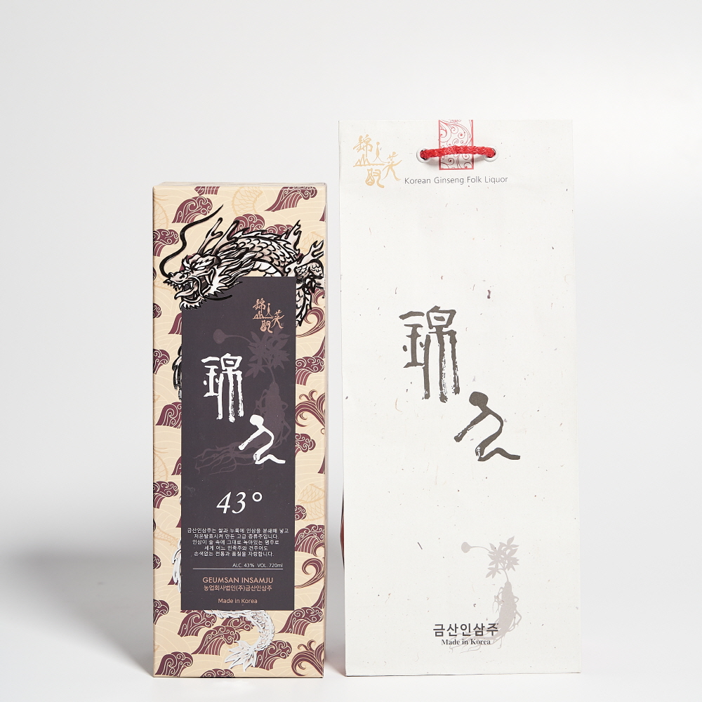 금산인삼주 수삼 43도 720ml 김창수 명인(케이스, 쇼핑백 포함) - 상세 이미지 5
