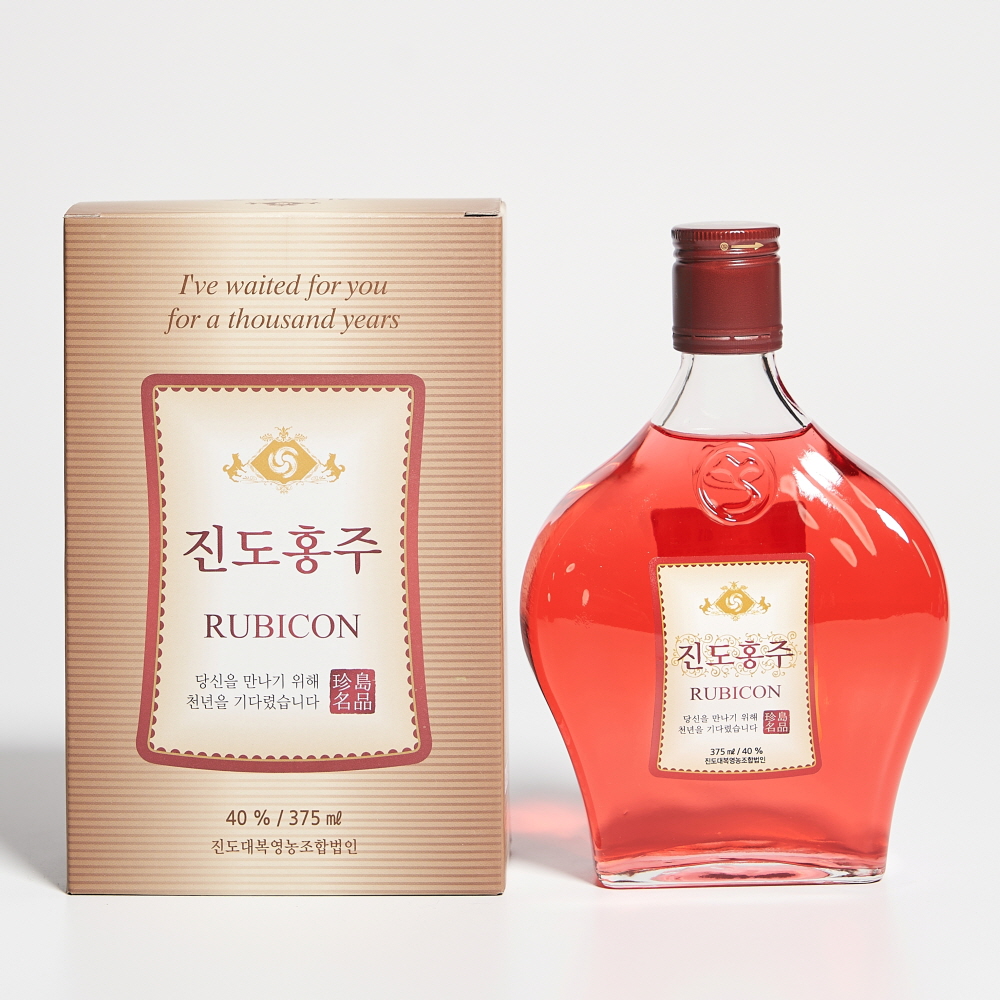 진도홍주 대복 루비콘 40도 375ml 지초주 (케이스, 쇼핑백 포함) - 메인 이미지