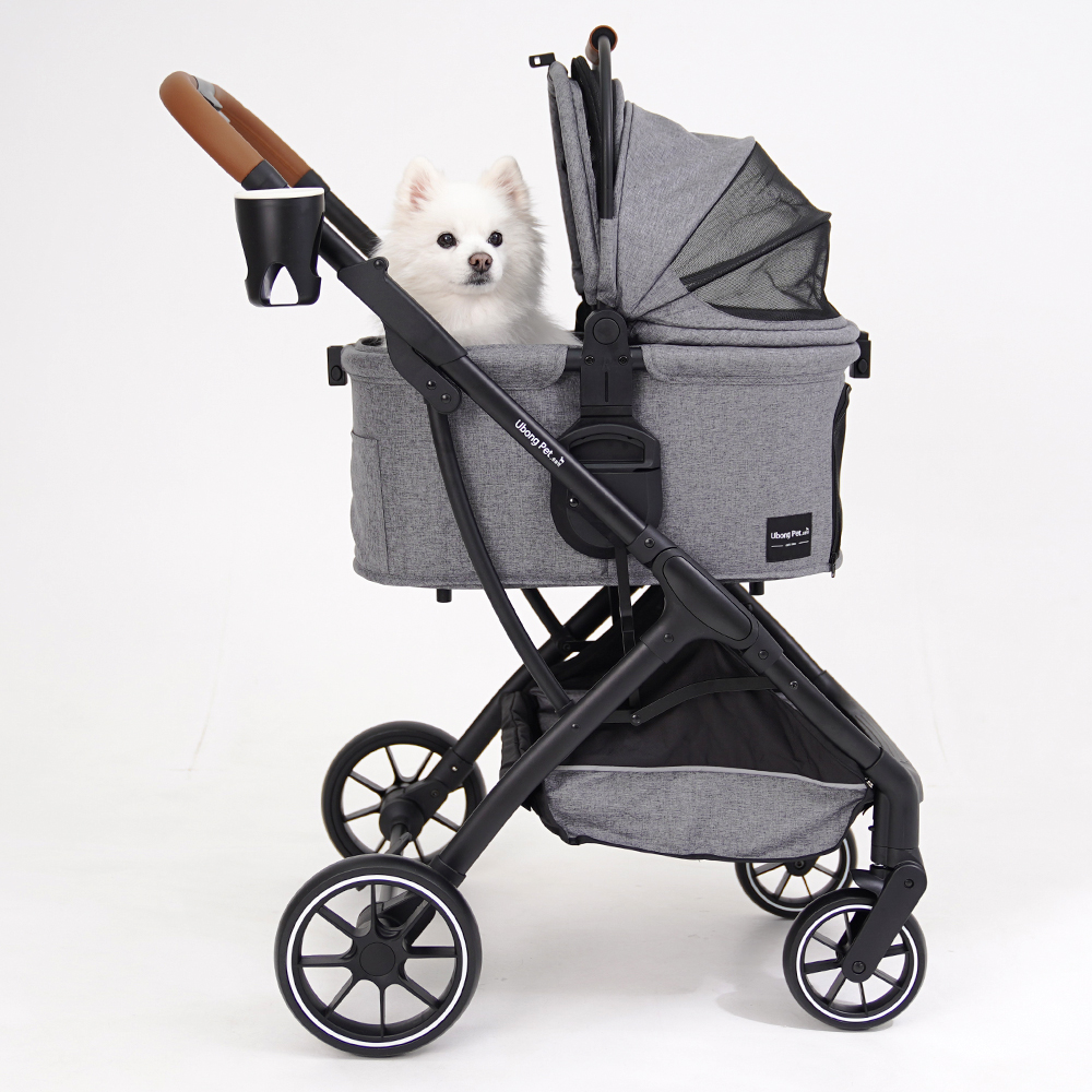유봉펫 강아지 고양이 유모차 분리형 개모차 4in1
