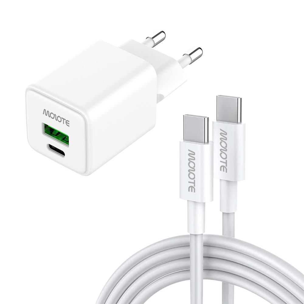 모노트 30W 멀티 C타입 고속충전기 어댑터+CtoC 100W 초고속 충전케이블 - 상세 이미지 2