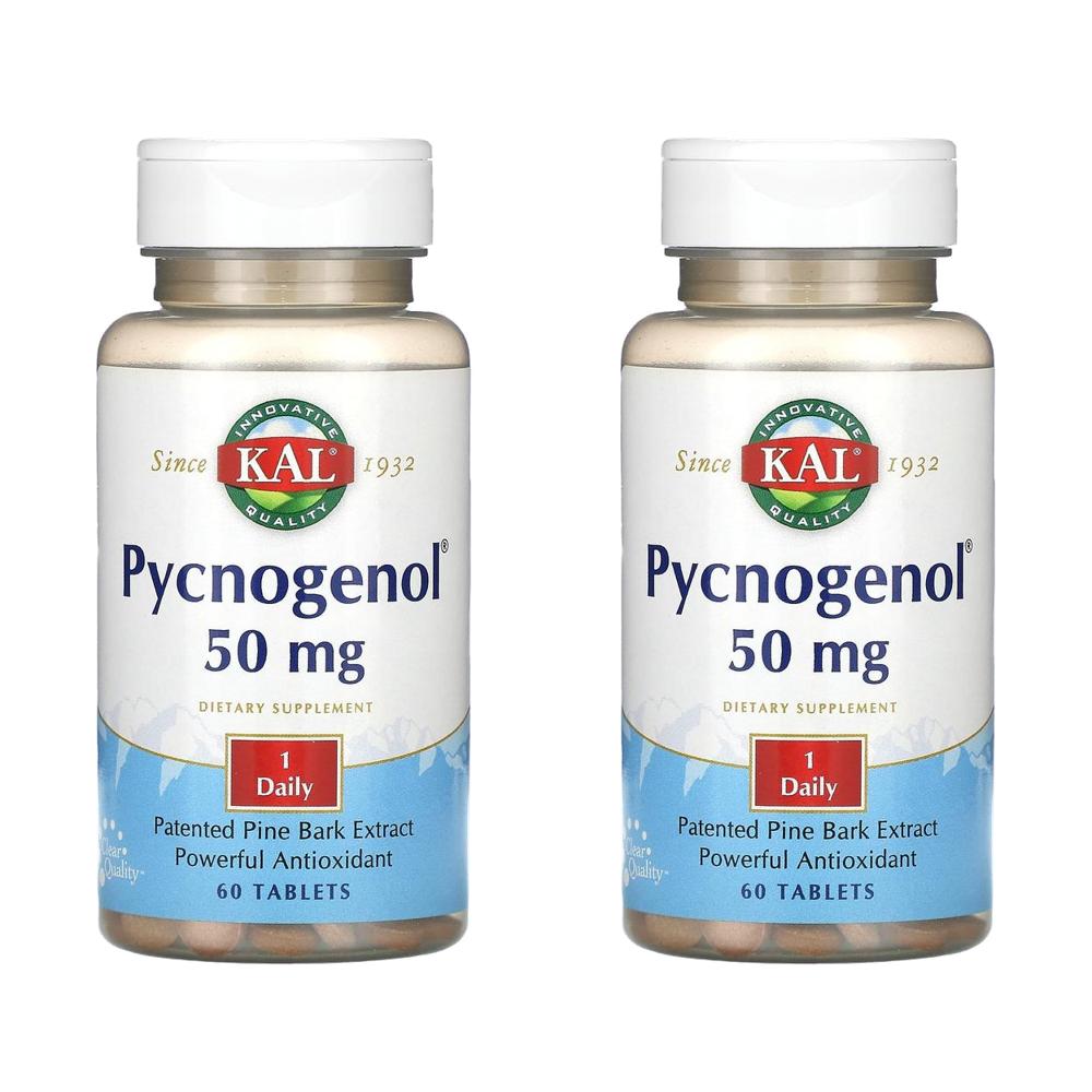 칼 피크노제놀 프랑스 해송 소나무 껍질 추출물 50mg Pycnogenol 60정 (2개) - 상품 이미지