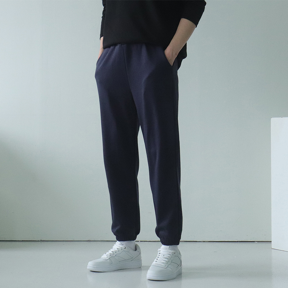 남자조거팬츠 밴딩 면 트레이닝바지 남자와이드팬츠 - 상세 이미지 5