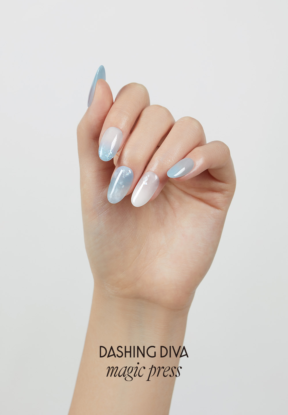 Dashing Diva Magic Press Fresh Air Almond Shape Press-On Nails