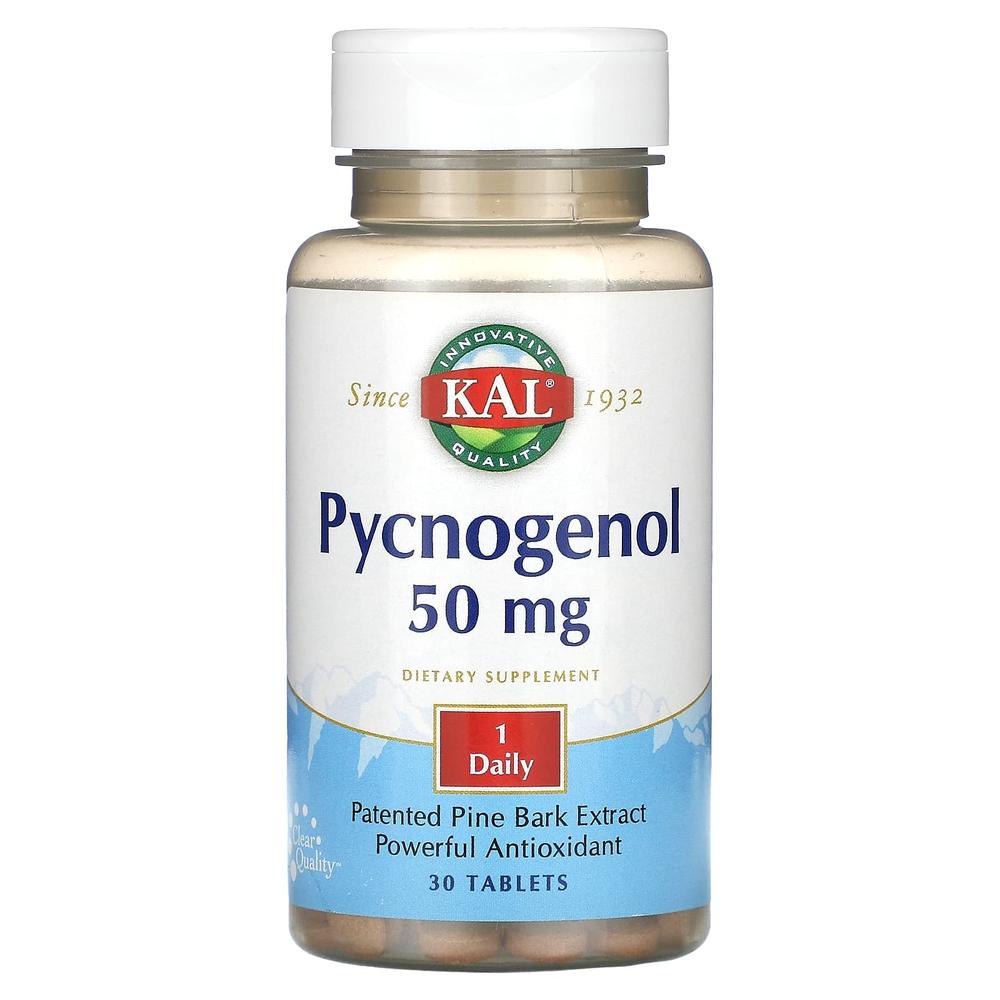 칼 피크노제놀 프랑스 해송 소나무 껍질 추출물 50mg Pycnogenol 30정 - 상품 이미지