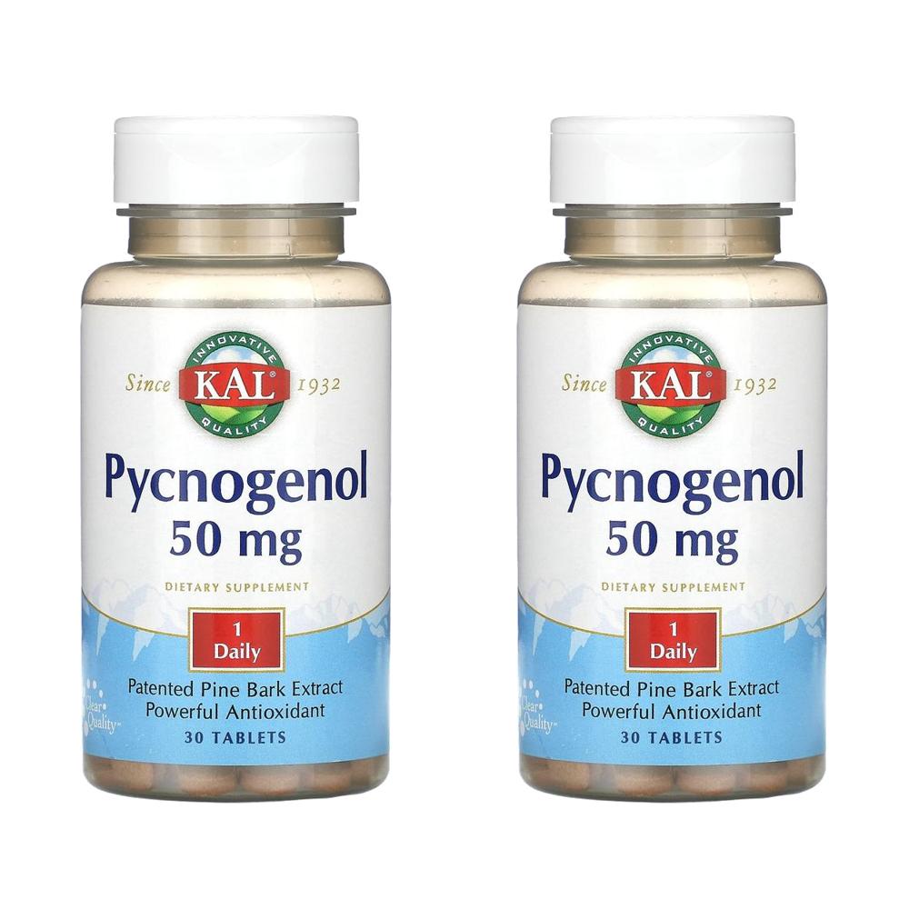 칼 피크노제놀 프랑스 해송 소나무 껍질 추출물 50mg Pycnogenol 30정 (2개) - 상품 이미지