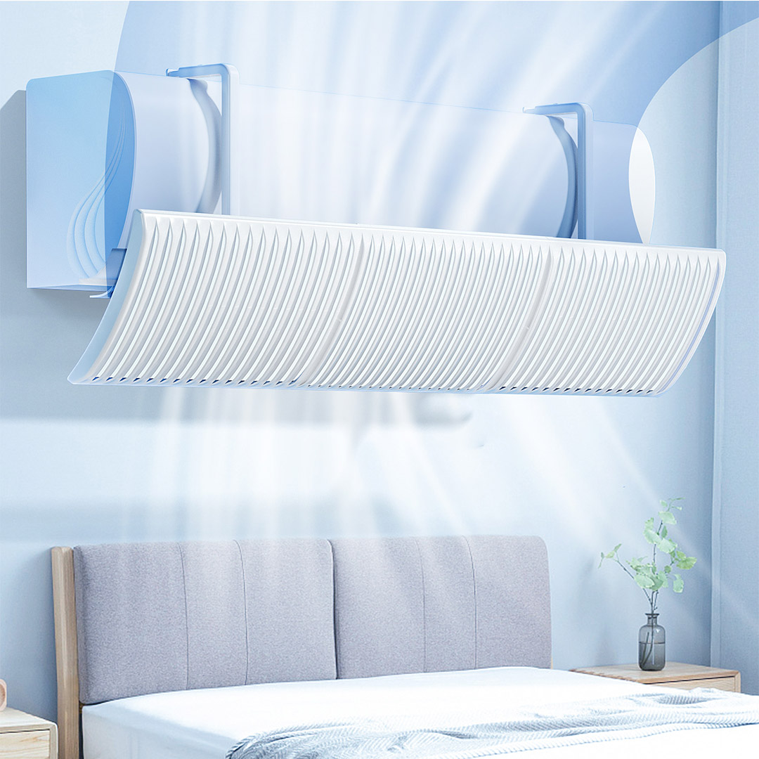 (고정형) 벽걸이 에어컨 바람막이 윈드쉴드 윈드바이저 디플렉터 공기순환 에너지절약