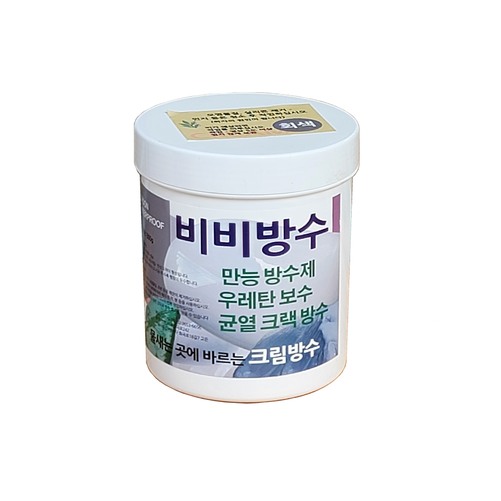 방수크림 - 만능방수 우레탄보수 균열 비비방수-회색, 녹색, 투명 - 500g - 상품 이미지