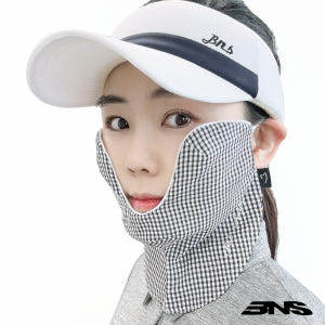 밥앤스미스 골프마스크 자외선차단마스크 여성 볼 얼굴 햇빛가리개 운동러 솔직 후기 | 실사용 리뷰 - 상품 이미지 2