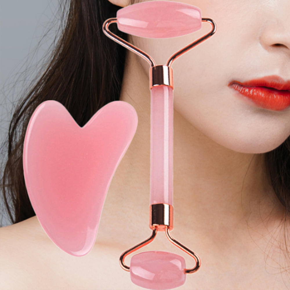 괄사 마사지 도구 하트 모양 얼굴 셀프 바디 림프 순환 붓기 빼기 승모근 쇄골 겨드랑이 - 상품 이미지