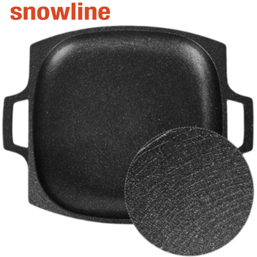 스노우라인 캠핑 그리들 전용케이스 세트 깊은 전골 코팅 삼겹살 불판 36cm