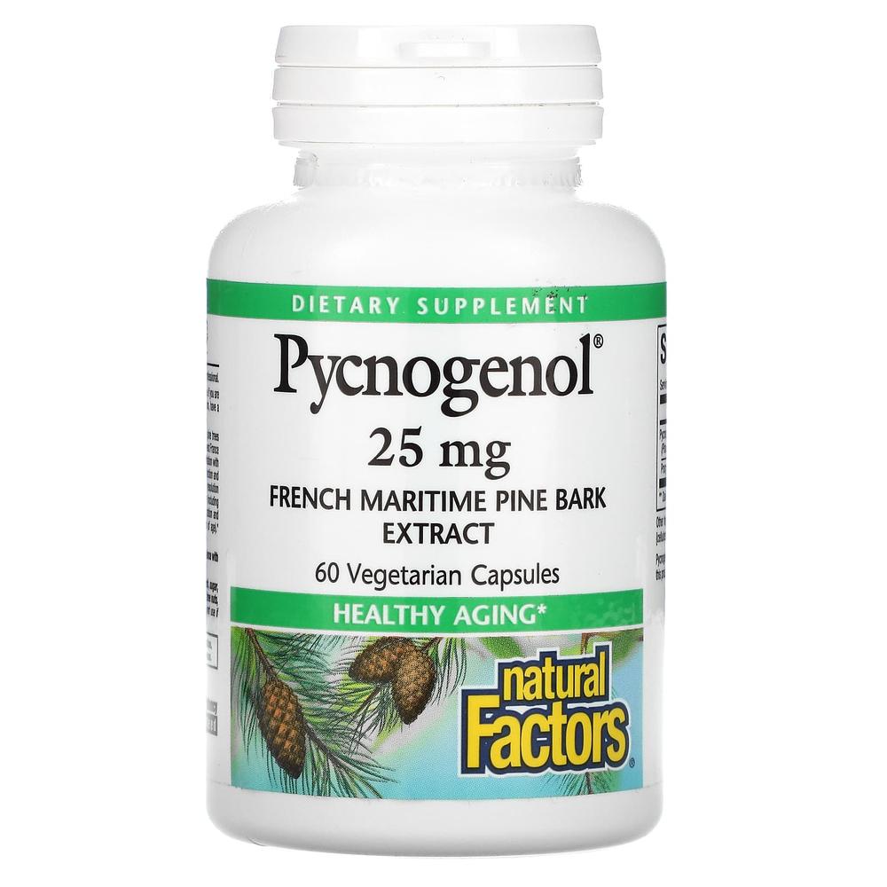 네츄럴팩터 피크노제놀 25mg 피크제놀 프랑스 해송나무 60정 - 상품 이미지