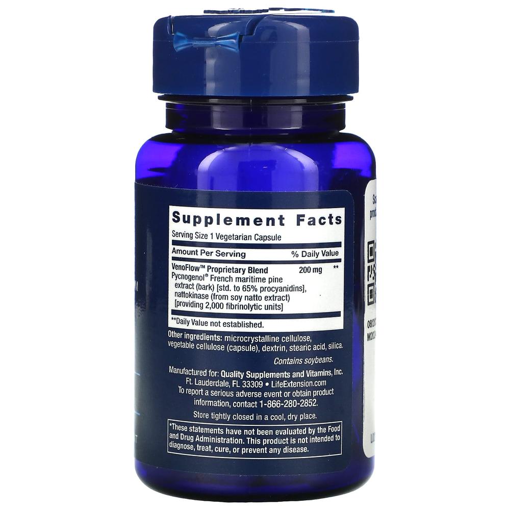 라이프익스텐션 피크노제놀 200mg VenoFlow 피크제놀 프랑스 해송 30정 - 상세 이미지 2
