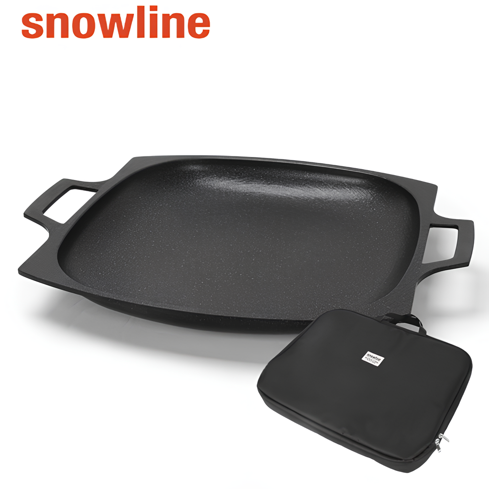 스노우라인 캠핑 그리들 전용케이스 세트 깊은 전골 인덕션 삼겹살 불판 32CM
