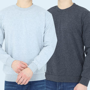 남녀공용 단체티셔츠 맨투맨 긴팔 소량 제작 얇은 무지 기본 빅사이즈 착용 후기 | 사이즈/핏 총정리 - 상품 이미지 1