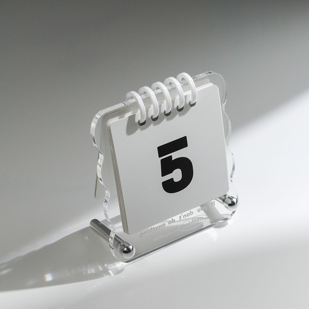 일력 2026년 아크릴 데스크테리어 만년 미니 달력 데스크캘린더 탁상 달력 두잇데이즈 이미지 4