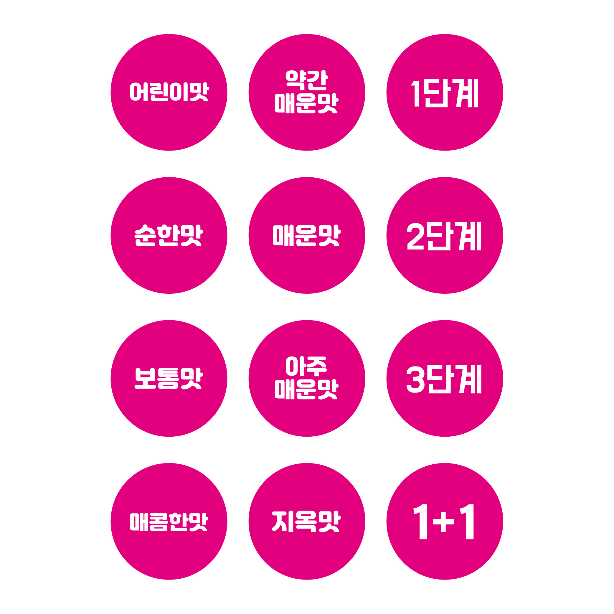 스티커 제작 단계별 맵기 어린이맛.ver (20mm/300매) - 상세 이미지 3