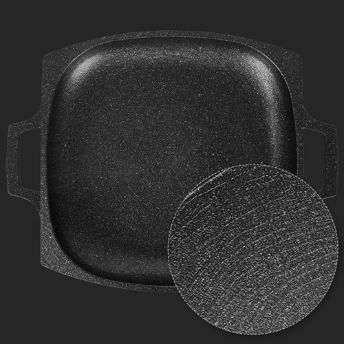 스노우라인 캠핑 그리들 전용케이스 세트 깊은 전골 코팅 삼겹살 불판 36cm