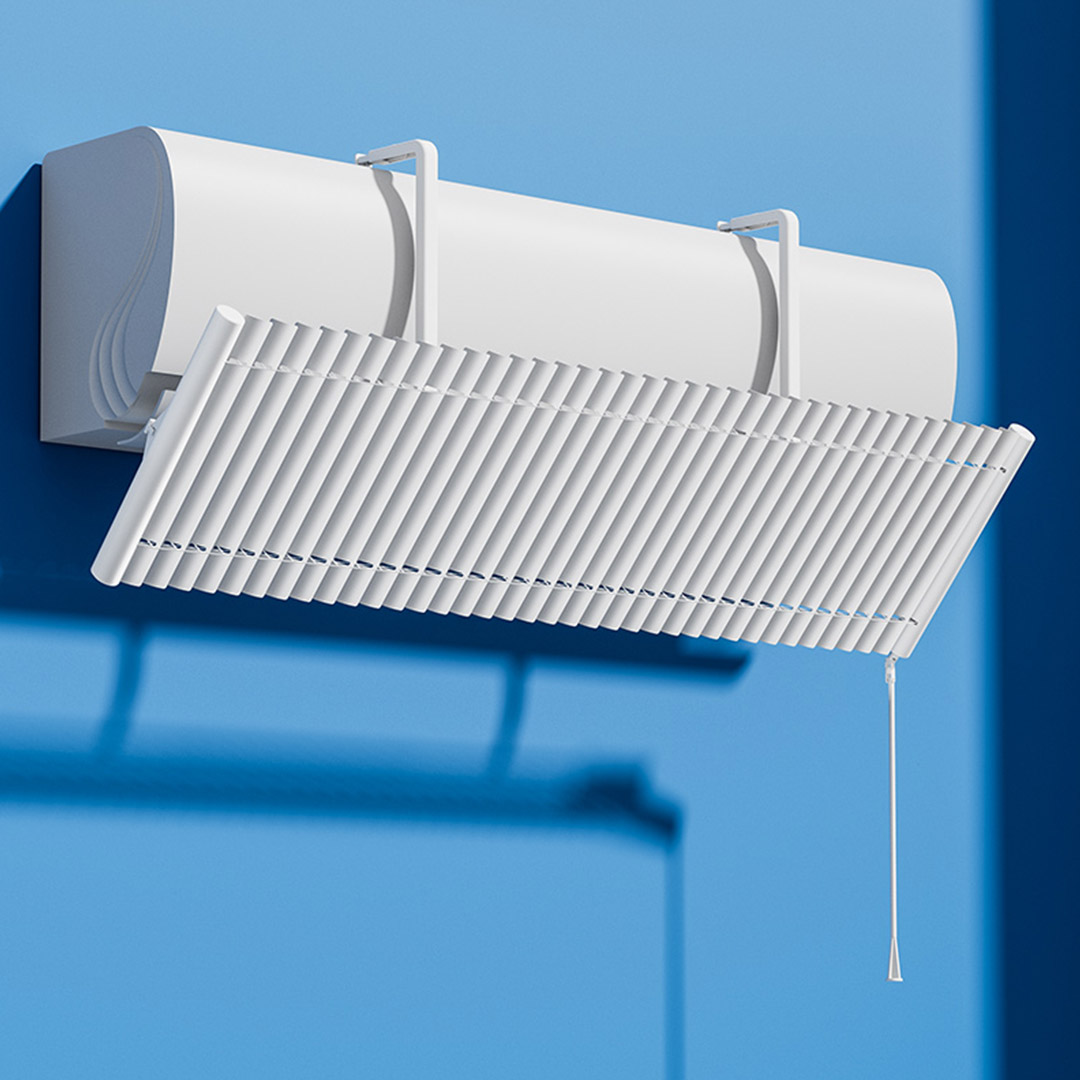 메탈 블라인드 벽걸이 에어컨 바람막이 윈드쉴드 윈드바이저 디플렉터 공기순환 에너지절약