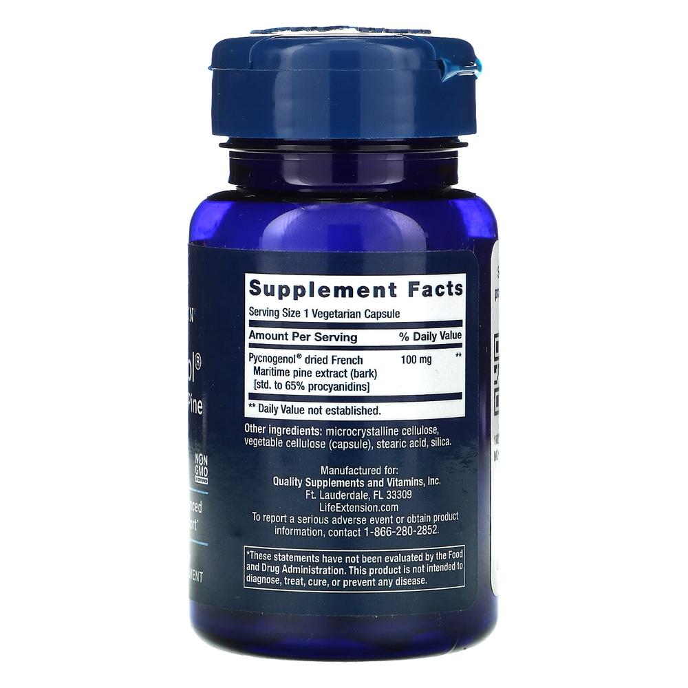 라이프익스텐션 피크노제놀 100mg 피크제놀 프랑스 해송나무 60정 (2개) - 상세 이미지 3