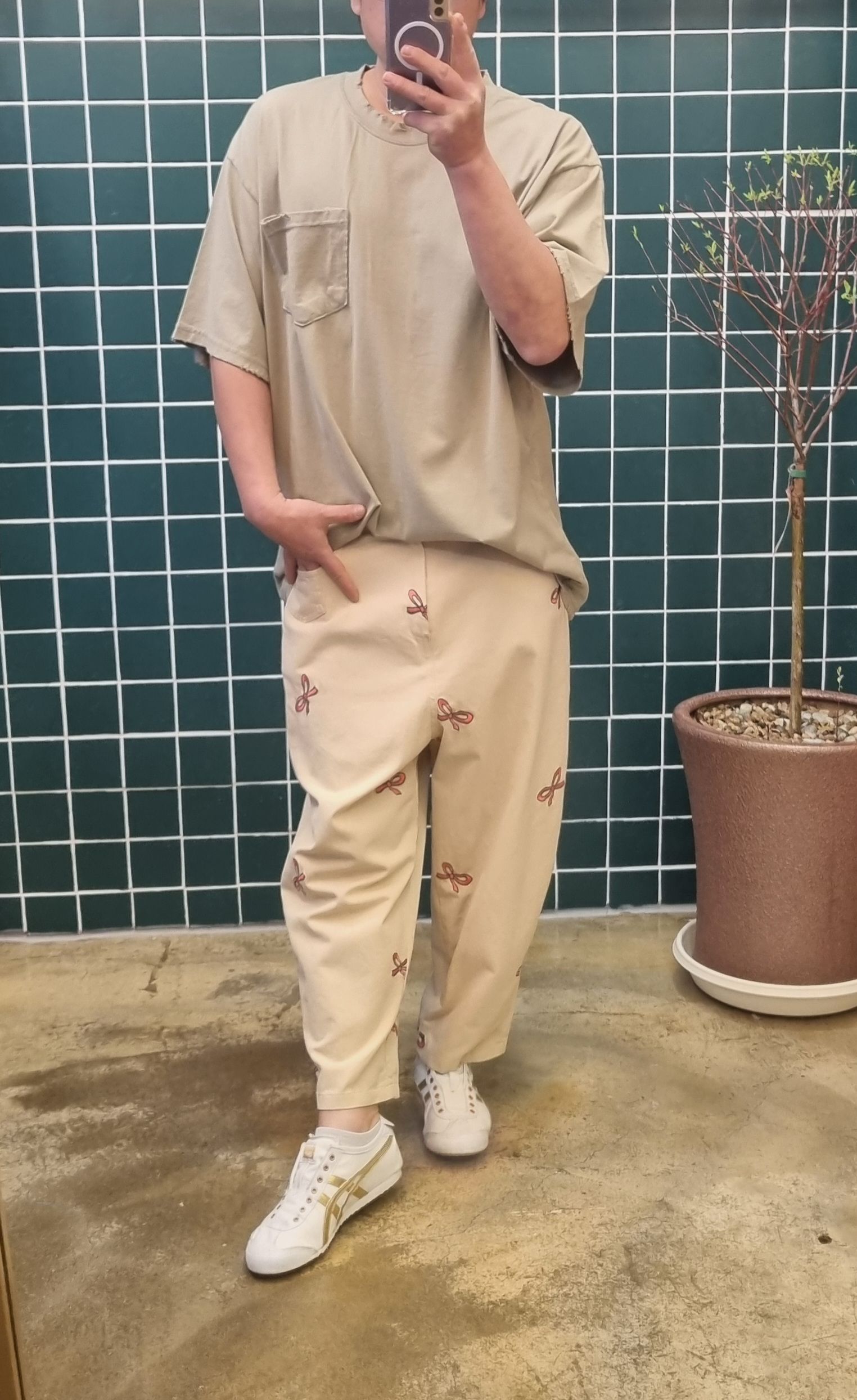(무배)사계절 빈티지 반팔 이너 티셔츠 - 상세 이미지 5